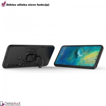 Sustiprintas dėklas 4in1 - juodas (Samsung A9 2018)